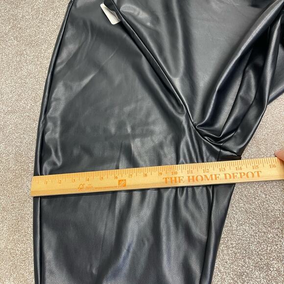 Fabletics Womens Vegan Leather Legging sz 3XL High Rise Black stretch pants - Picture 5 of 11